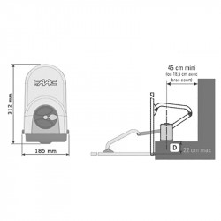 Motorisation portail 2 battants à bras articulé FAAC EnergyKit