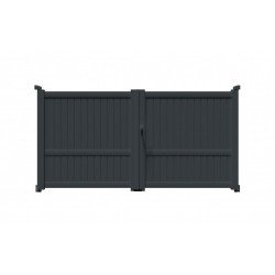 Portail alu 2 battants plein droit MELVILLE