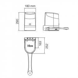 Motorisation portail 2 battants NICE HOPPKIT 24V