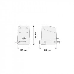 Motorisation portail 2 battants NICE HOPPKIT 24V