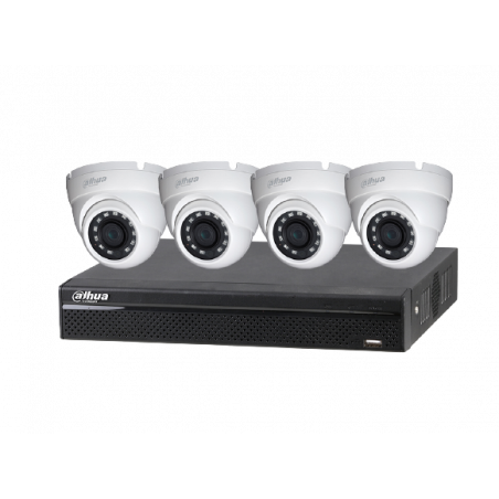Kit vidéosurveillance 4 caméras 2Mpxls + enregistreur