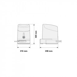 Motorisation portail 2 battants NICE HYKEKIT