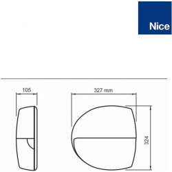 Motorisation porte de garage NICE SPIN23
