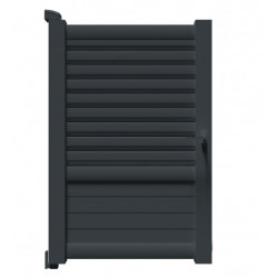 Portillon alu semi persienne droit TRINIDAD