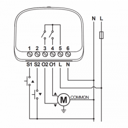 Récepteur bidirectionnel pour moteur tubulaire NICE BIDI-Shutter