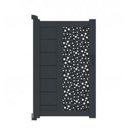 Portillon alu décoratif droit LAOS P11