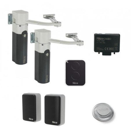 Motorisation portail 2 battants NICE WALKYKIT 2024
