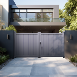 Portail alu 2 battants plein droit ANTILLES