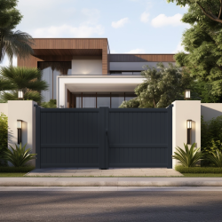 Portail alu 2 battants plein droit MELVILLE