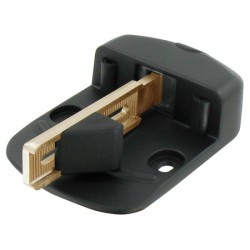 Portail alu 2 battants plein droit lames fougères LONDON décor alunox