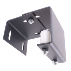 Portail alu coulissant plein droit lames fougères LONDON décor alunox