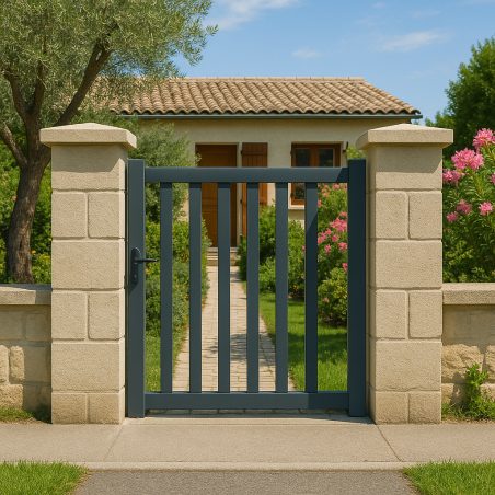 Portillon alu droit ajouré ADEN