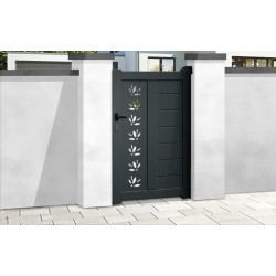 Portillon alu décoratif droit GIVERNY