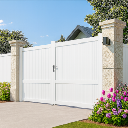 Portail alu 2 battants plein droit MELVILLE