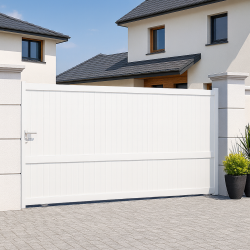 Portail alu coulissant plein droit MELVILLE