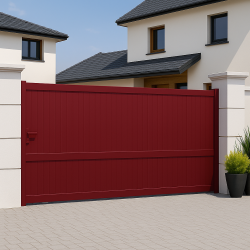 Portail alu coulissant plein droit MELVILLE