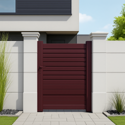 Portillon alu semi persienne droit TRINIDAD