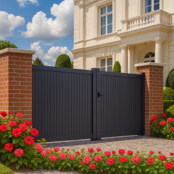 Portail alu 2 battants plein droit ANTILLES